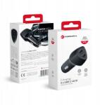 Forcell Autós töltő 2 x Usb C QC3.0 Pd 3A 40W fekete (olyhk9)