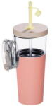 Asobu - Marina Pastel Peach - 845 ml 2 in 1 Travel Mug with Straw (cfd-2507010345)