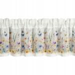 Eurofirany Irigy Hónaljmirigy 30x150 Eszter fehér lila virág csipkével díszítve az alagútban (468477)