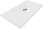 Mexen Hugo téglalap alakú SMC zuhanytálca 160 x 100 cm, fehér, arany takaróelem - 42101016-G (42101016-G)