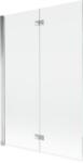Mexen Mist 2 szárnyú bal fürdőkádparaván 120 x 150 cm, átlátszó, króm - 8A9-120-002-01-00-L (8A9-120-002-01-00-L)