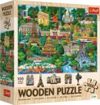 Trefl Puzzle din lemn 1000 - Franța - Locuri celebre (20213) Puzzle