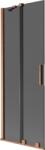 Mexen Velar kétszárnyú tolózuhany 70 x 150 cm, grafit, csiszolt réz - 896-070-000-41-65 (896-070-000-41-65)