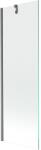 Mexen Next egyszárnyú fürdőkádparaván 60 x 150 cm, átlátszó, szálcsiszolt fegyverszürke - 895-060-000-00-00-66 (895-060-000-00-00-66)
