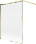 Mexen Rox 2-szárnyú tolófürdő paraván 120 x 150 cm, átlátszó, arany - 8C9-120-003-50-00 (8C9-120-003-50-00)