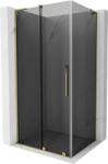 Mexen Velar L 120 x 75 cm tolóajtós zuhanykabin, grafit, arany - 871-120-075-43-50 (871-120-075-43-50)