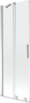Mexen Velar kétszárnyú, 75 x 150 cm-es toló fürdőszoba válaszfal, átlátszó, króm - 896-075-000-01-01 (896-075-000-01-01)