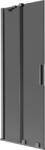 Mexen Velar kétszárnyú tolózuhanyfal 75 x 150 cm, grafit, szálcsiszolt fegyverszürke - 896-075-000-41-66 (896-075-000-41-66)