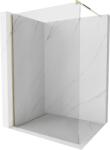 Mexen Kioto Walk-in zuhanyfal 100 x 200 cm, átlátszó 8 mm, arany - 800-100-101-50-00 (800-100-101-50-00)