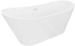 Mexen Dora szabadon álló kád 150 x 75 cm, fehér, fehér túlfolyó - 52071507500-20 (52071507500-20)