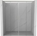 Mexen Rox Duo zuhanyajtó toló 200 cm, átlátszó, csiszolt nikkel - 8C2-200-002-97-00 (8C2-200-002-97-00)