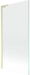 Mexen Next L fürdőkádparaván, egyszárnyú, 90 x 150 cm, átlátszó, arany kefélt - 895-090-000-03-00-55 (895-090-000-03-00-55)