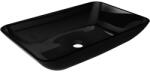 Mexen Megan üvegből készült pultra szerelhető mosdókagyló, 56 x 36 cm, fekete - 24135670 (24135670)