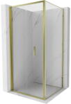 Mexen Exo összecsukható zuhanykabin 85 x 85 cm, átlátszó, arany - 816-085-085-50-00 (816-085-085-50-00)