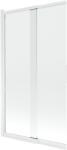 Mexen Fox 2 szárnyú toló fürdőszobai paraván 100 x 150 cm, átlátszó, fehér - 891-100-002-20-00 (891-100-002-20-00)