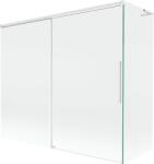 Mexen Rox L 2-szárnyú tolható fürdőszobai zuhanyfal 180 + 80 x 150 cm, átlátszó, fehér - 8C9L-180-080-20-00 (8C9L-180-080-20-00)