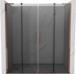 Mexen Velar L Duo tolóajtós zuhanyajtó 200 cm, grafit, rózsaarany - 871-200-003-42-60 (871-200-003-42-60)