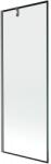 Mexen Next egyszárnyú fürdőkádparaván 70 x 150 cm, fekete keret, gun gray kefe - 895-070-000-00-70-66 (895-070-000-00-70-66)
