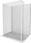 Mexen Kioto zuhanyfal Walk-in 90 x 75 x 40 cm, átlátszó, fehér - 800-090-075-221-20-00-040 (800-090-075-221-20-00-040)
