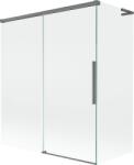 Mexen Rox L kétpaneles, eltolható kádparaván 140 + 70 x 150 cm, átlátszó, pisztolyszürke - 8C9L-140-070-95-00 (8C9L-140-070-95-00)