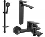Mexen Alexa DQ40 fürdőkészlet, fekete - 71213DQ40-70 (71213DQ40-70)