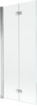 Mexen Mist 2-szárnyú bal oldali fürdőkád paraván 80 x 150 cm, átlátszó, króm - 8A9-080-002-01-00-L (8A9-080-002-01-00-L)
