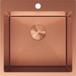 Mexen Solix 1 rekeszes rozsdamentes acél mosogató 500 x 500 mm, réz HC - 6407501000-65HC (6407501000-65HC)