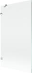 Mexen Lunar egyoldalas kádparaván 100 x 150 cm, átlátszó, króm - 897-100-000-01-00 (897-100-000-01-00)