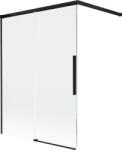 Mexen Rox 2-szárnyú, toló zuhanyfal 120 x 150 cm, átlátszó, fekete - 8C9-120-003-70-00 (8C9-120-003-70-00)
