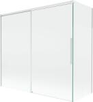 Mexen Rox kádparaván, 2-szárnyú, toló, 170 + 70 x 150 cm, átlátszó, fehér - 8C9-170-070-20-00 (8C9-170-070-20-00)