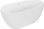 Mexen Eos szabadon álló kád 150 x 75 cm, fehér, fehér túlfolyó - 52471507500-20 (52471507500-20)