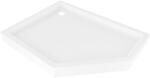 Mexen Flow+ ötszögletű bal oldali zuhanytálca 100 x 90 cm, fényes fehér - 46P109010LH (46P109010LH)