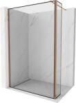 Mexen Kioto Walk-in zuhanyfal 100 x 30 cm, fekete keret, rózsaarany - 800-100-212-60-70-030 (800-100-212-60-70-030)