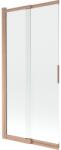 Mexen Fox 2-szárnyas toló fürdőszobai paraván 85 x 150 cm, átlátszó, csiszolt réz - 891-085-002-65-00 (891-085-002-65-00)