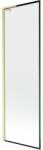 Mexen Next L 1-szárnyú fürdőkád paraván 60 x 150 cm, fekete keret, arany kefélt - 895-060-000-03-70-55 (895-060-000-03-70-55)