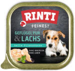 RINTI 22x150g RINTI Feinest Szárnyas pur & lazac nedves kutyatáp