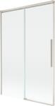 Mexen Rox kétszárnyú tolóajtós zuhanyfal 120 x 150 cm, átlátszó, szálcsiszolt nikkel - 8C9-120-001-97-00 (8C9-120-001-97-00)