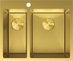 Mexen Flexo 1, 5-medencés rozsdamentes acél mosogató 610 x 510 mm, arany - 6446611500-55 (6446611500-55)
