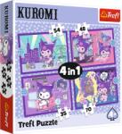Trefl Puzzle 4v1 Zi cu Kuromi / Hello Kitty (34676) Puzzle