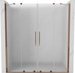 Mexen Velar Duo tolóajtós zuhanykabin 170 cm, fagyos, rózsaarany - 871-170-000-32-60 (871-170-000-32-60)