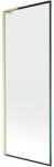 Mexen Next L kádparaván 1-szárnyú 70 x 150 cm, fekete keret, arany szálcsiszolt - 895-070-000-03-70-55 (895-070-000-03-70-55)