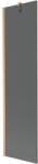 Mexen Next fürdőkád paraván 1-szárnyú 50 x 150 cm, grafit, kefélt réz - 895-050-000-00-40-65 (895-050-000-00-40-65)