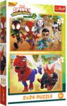 Trefl Puzzle 2x24 Spidey și dinozauri (34432) Puzzle
