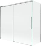 Mexen Rox 2-szárnyú, elhúzható kádparaván 170 + 80 x 150 cm, átlátszó, króm - 8C9-170-080-01-00 (8C9-170-080-01-00)