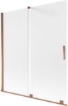 Mexen Velar 2-szárnyas tolóajtós fürdőkád paraván 150 x 150 cm, jégvirág, rózsaarany - 896-150-000-31-60 (896-150-000-31-60)