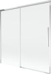 Mexen Rox 2-szárnyú toló kádparaván 160 x 150 cm, átlátszó, króm - 8C9-160-001-01-00 (8C9-160-001-01-00)