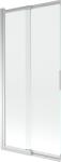 Mexen Fox kétszárnyú toló kádparaván 85 x 150 cm, átlátszó, króm - 891-085-002-01-00 (891-085-002-01-00)