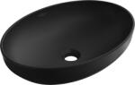 Mexen Cornelia mosdó pultra ültethető 50 x 37 cm, fekete matt - 21885085 (21885085)
