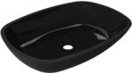 Mexen Araks üveg mosdókagyló 54 x 39 cm, fekete - 24155470 (24155470)