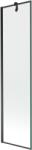Mexen Next 1-szárnyú fürdőszobai paraván, 50 x 150 cm, fekete keret, fekete - 895-050-000-00-70-70 (895-050-000-00-70-70)